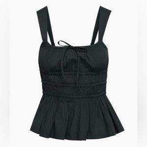 NWT Aritzia Sunday Best Martine Top Sz L Black